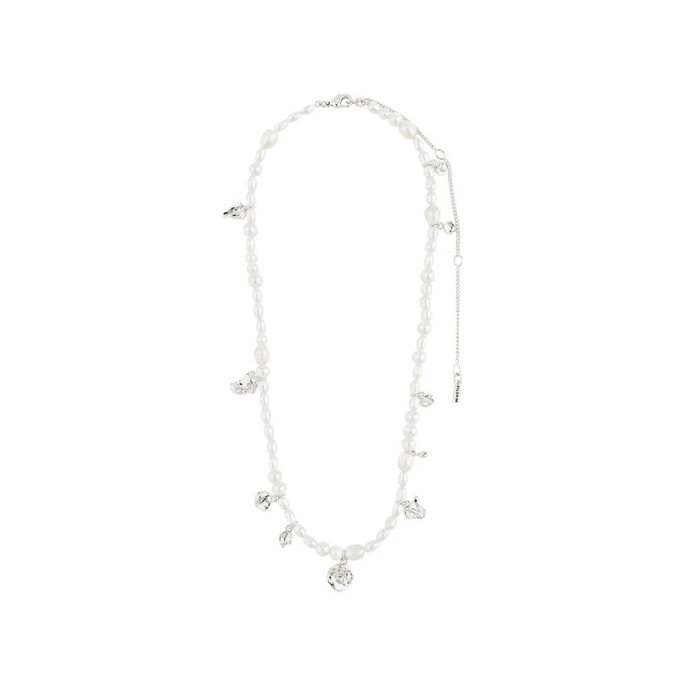 Intent Pearl Necklace - Silver Plated
