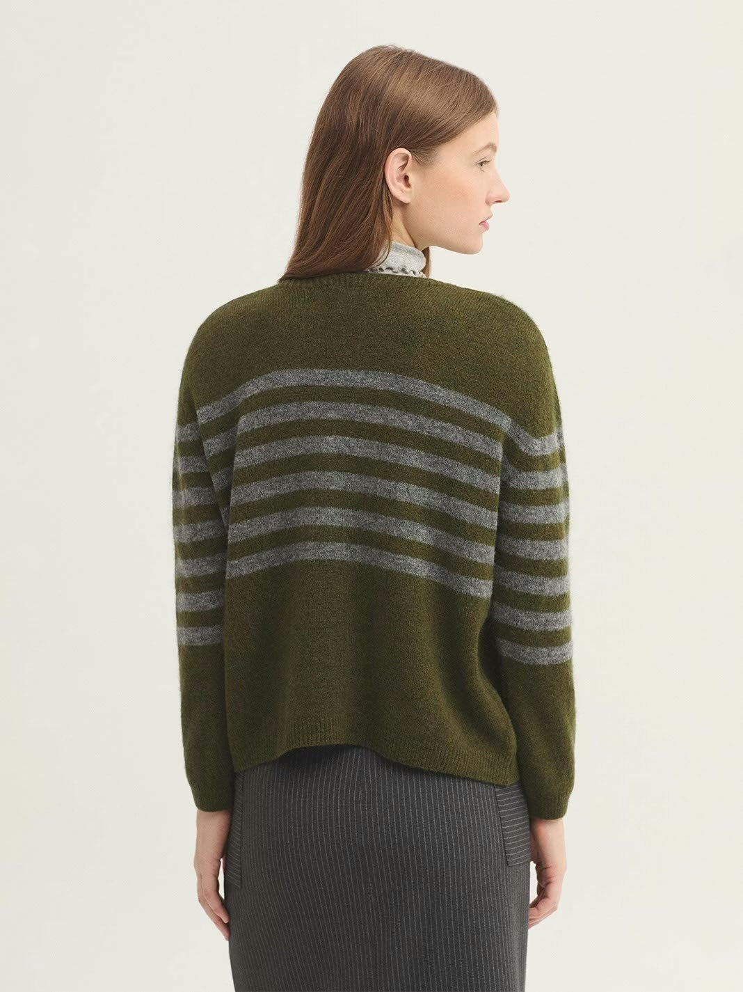 Two Toned Striped Jumper