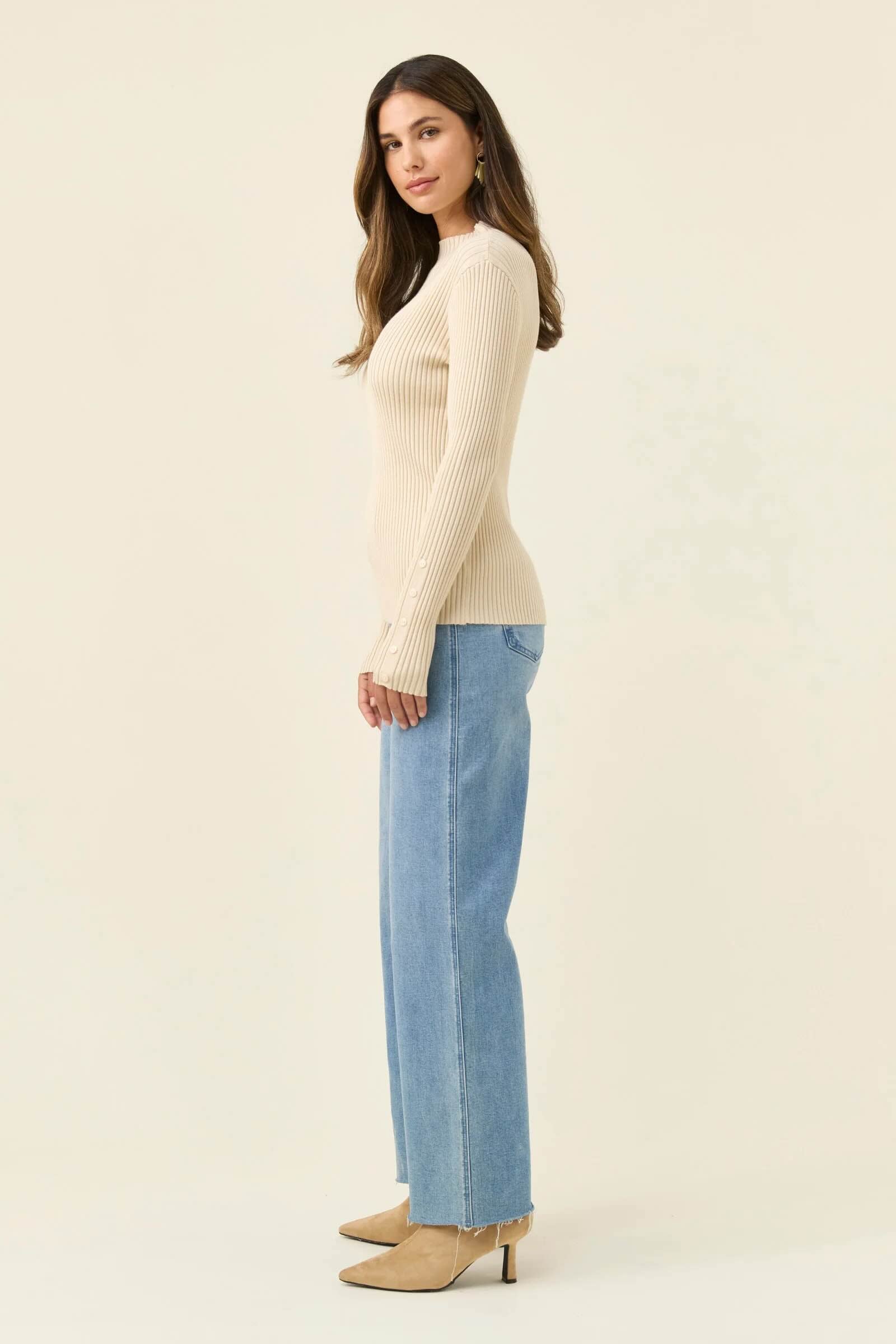 Juno Knit Top - Canvas