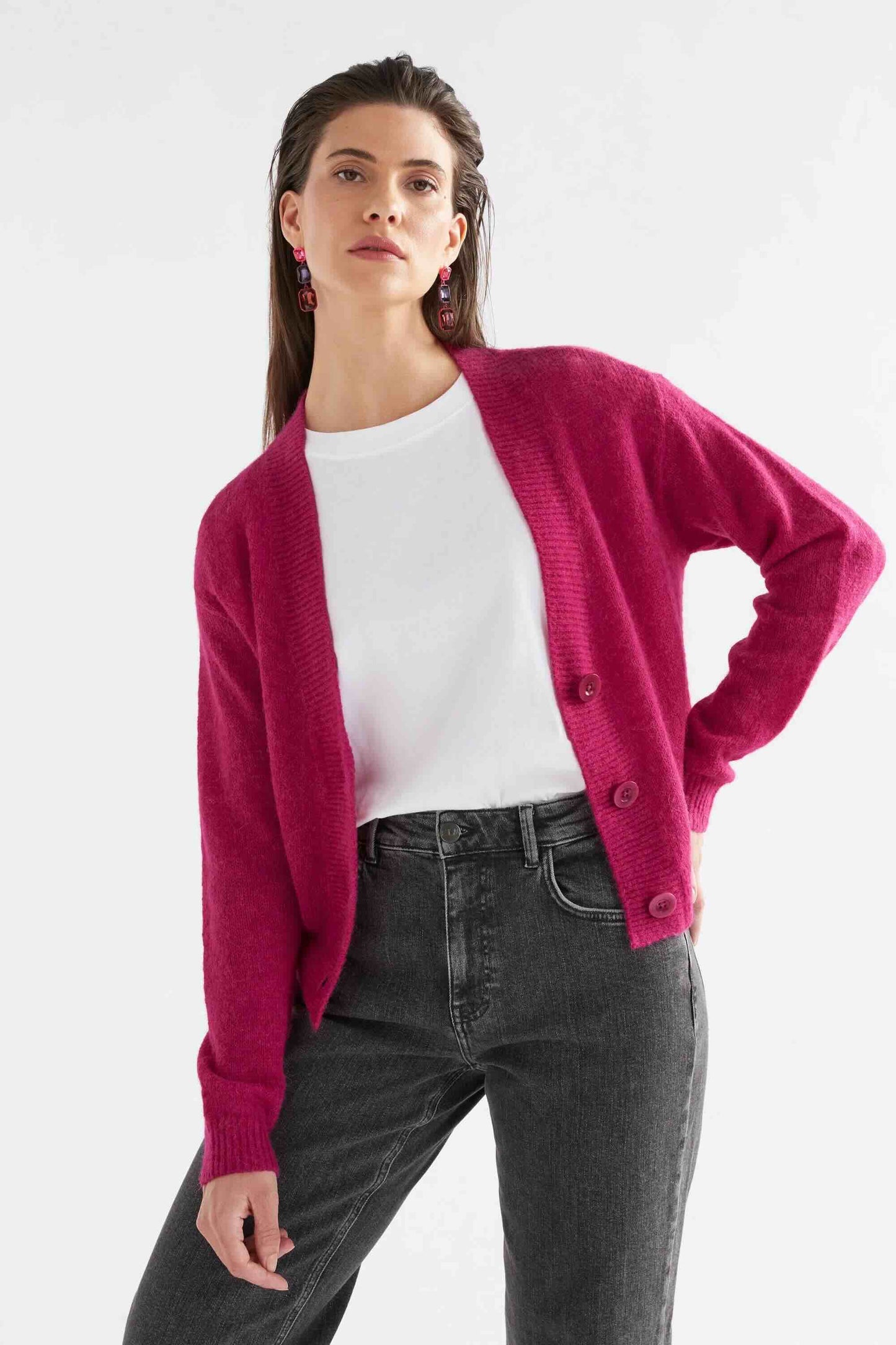 Daaru Cardigan - Bright Pink