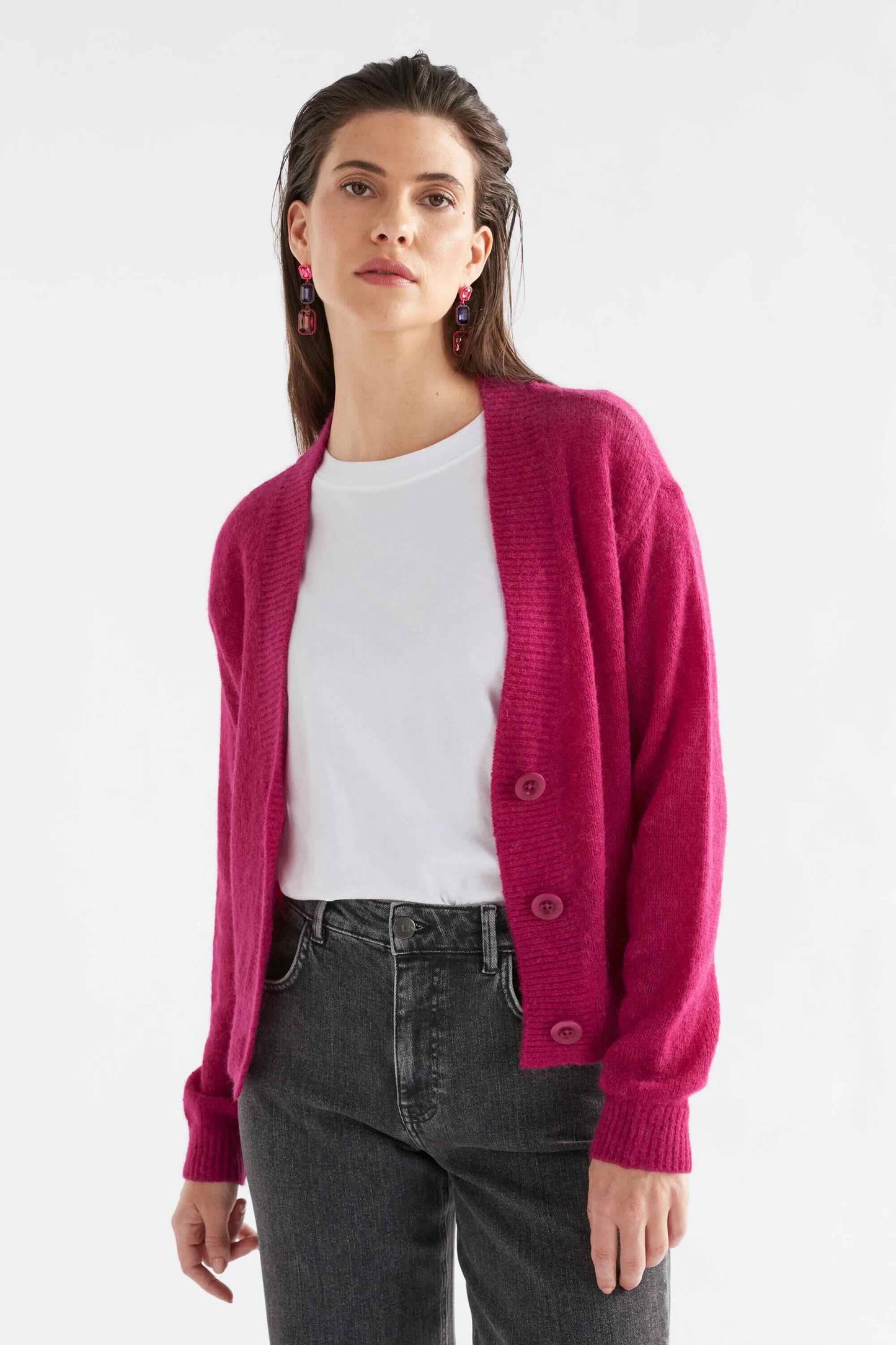 Daaru Cardigan - Bright Pink