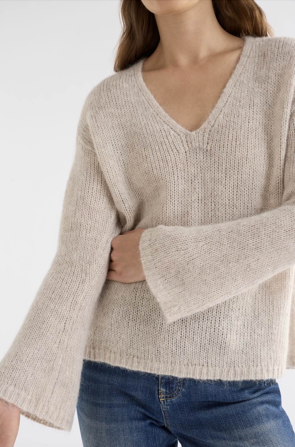 ELK Anken Sweater - Ecru
