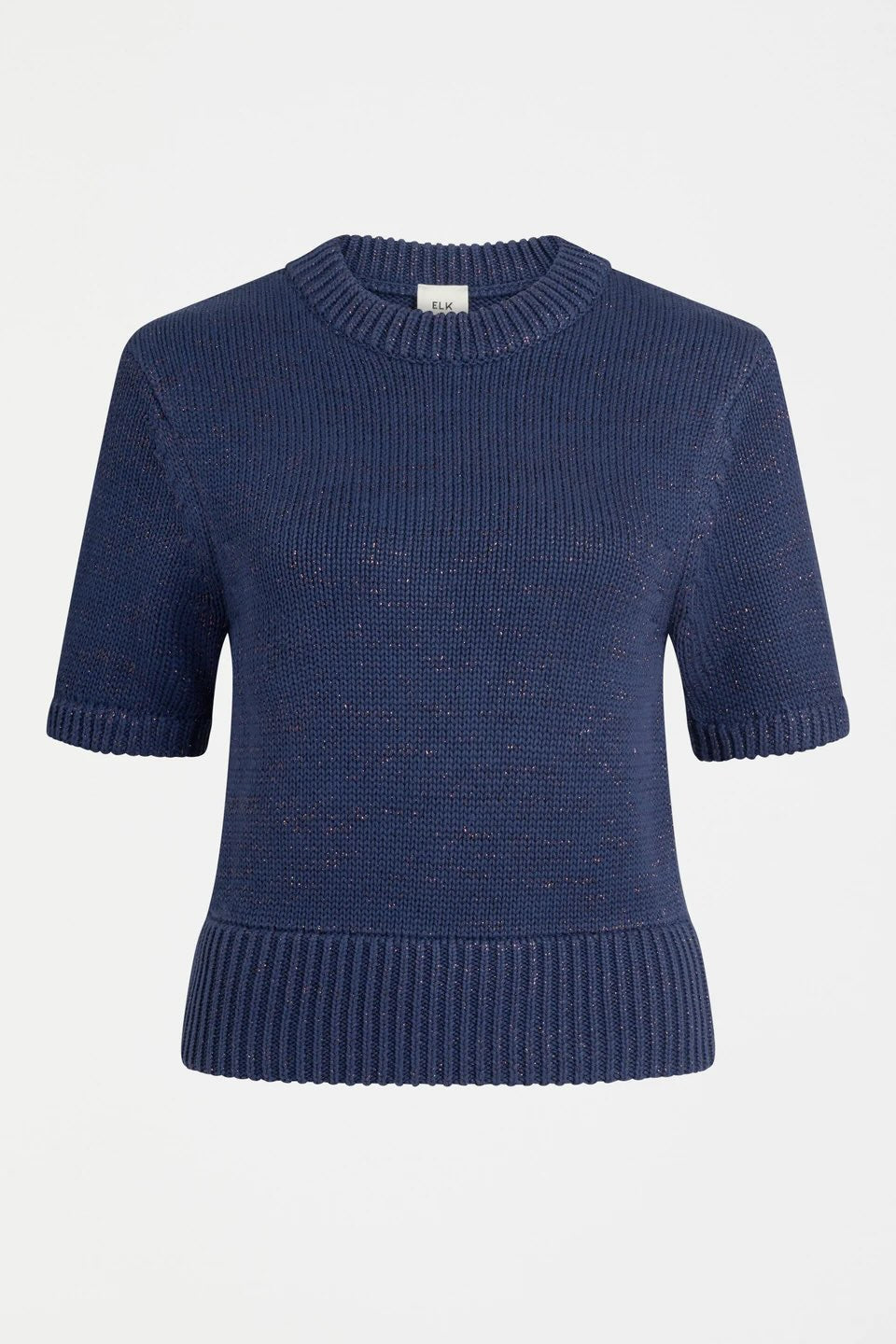 ELK Luft Lurex Knit Top-Navy/Copper