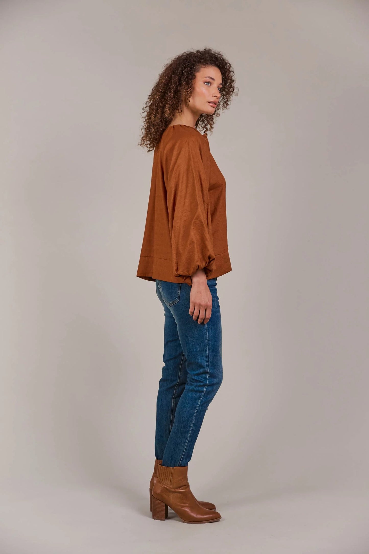 Laax Button Blouse - Hazel