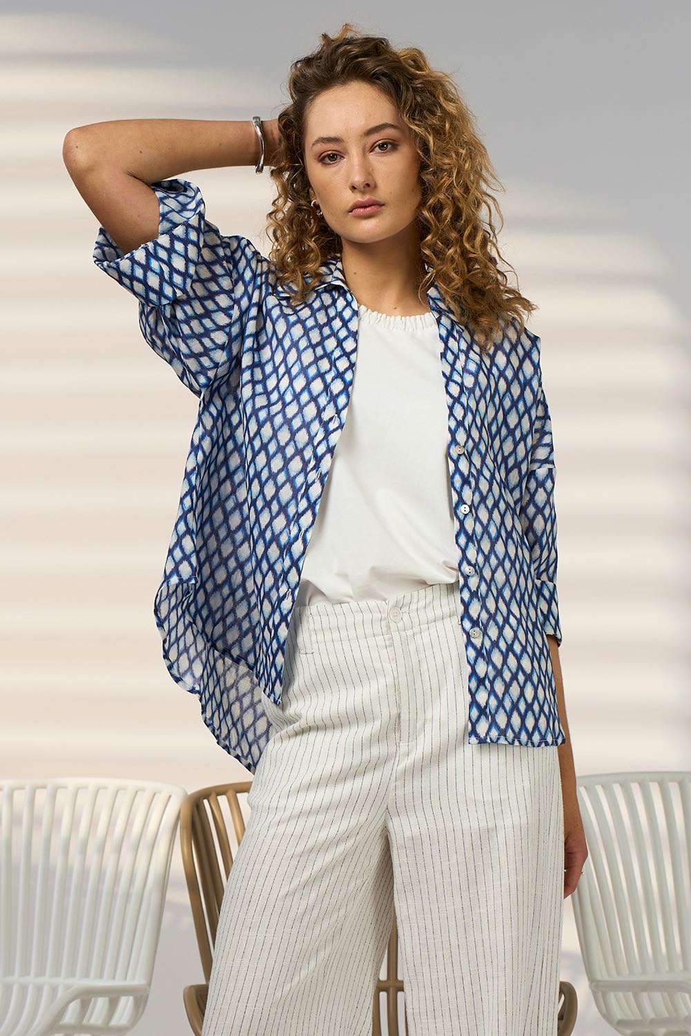 Double Up Shirt - Blue Multi