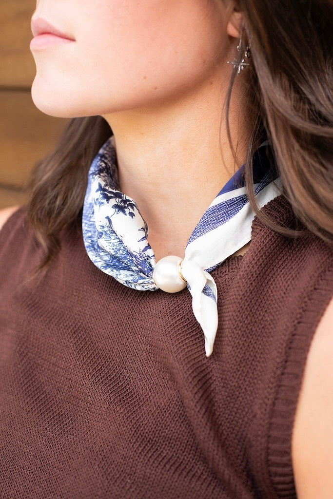 Pearl Fasten Neck Tie - Churchill