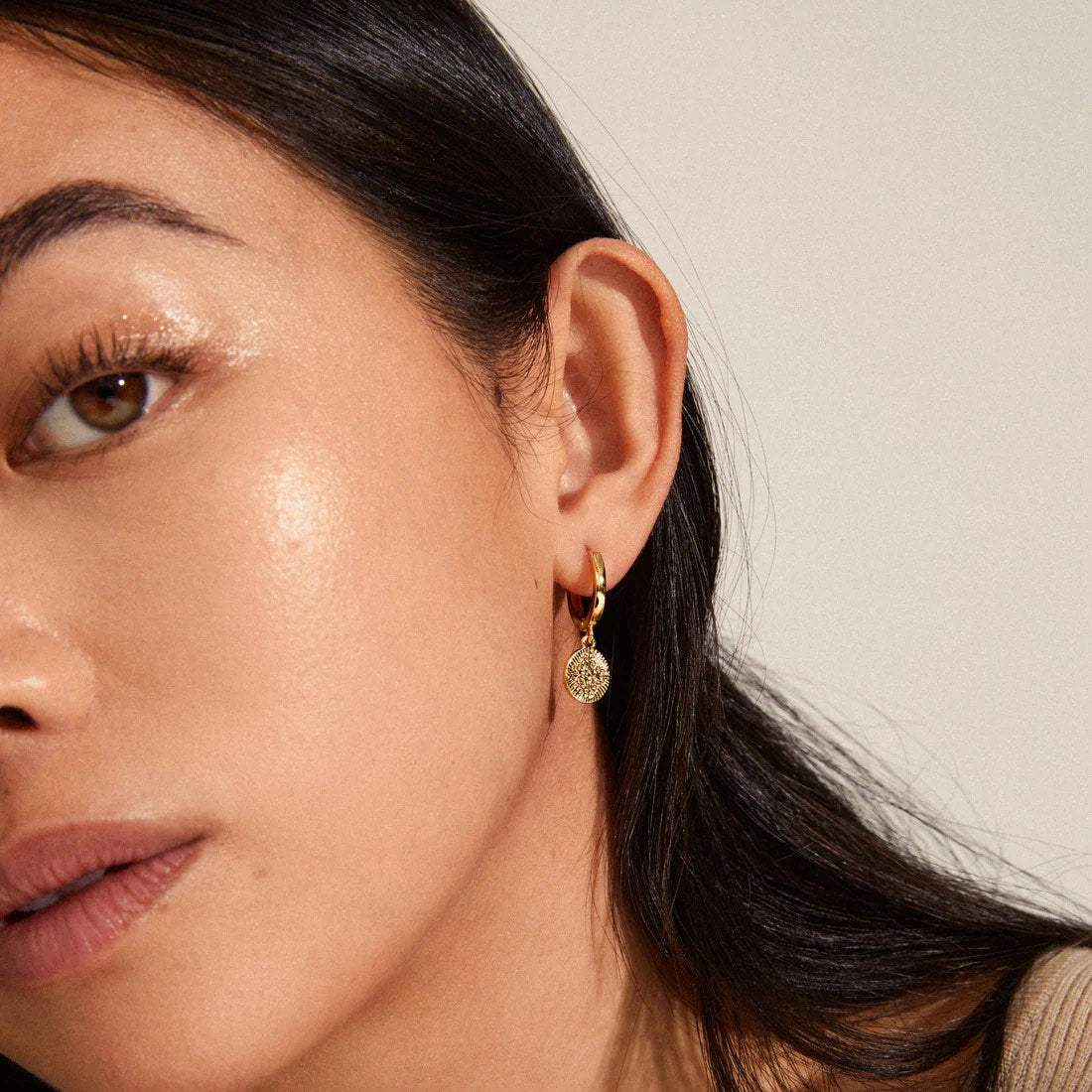 Pilgrim Nomad Earrings - Gold Plated