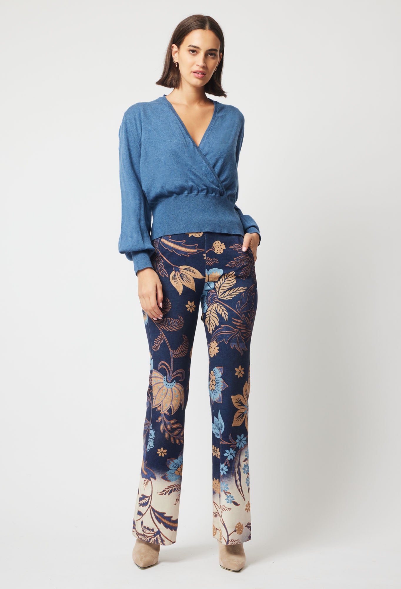 Once Was Getty Ponte Pant in Lotus Flower