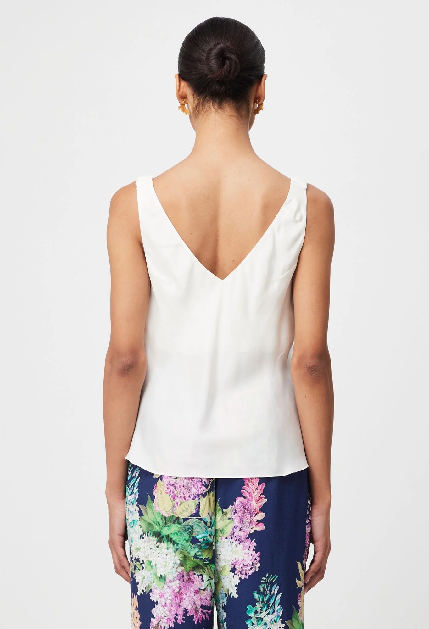 Delray Reversible Cupro Cami in Ivory