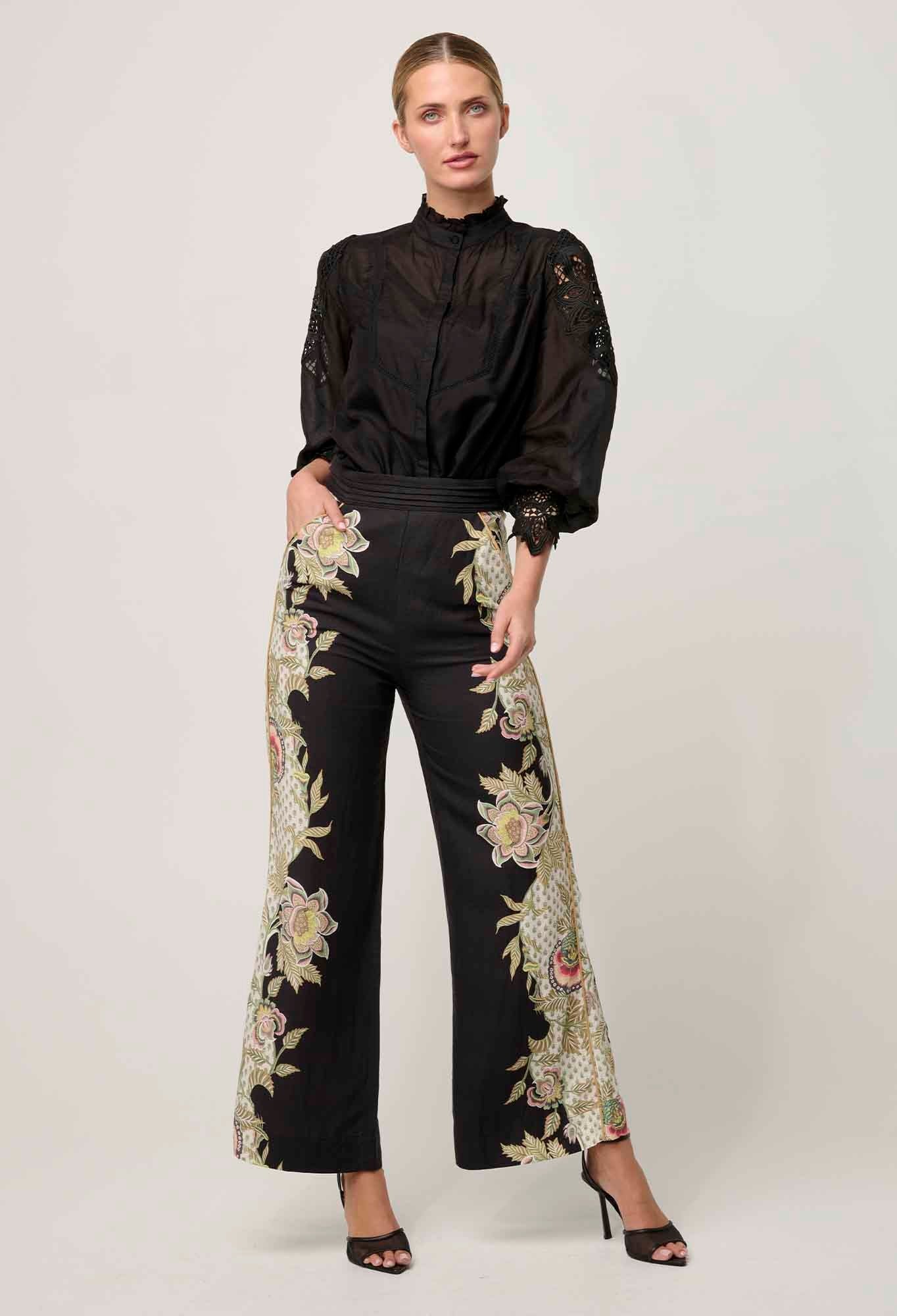 Sevilla Cotton Silk Shirt in Onyx