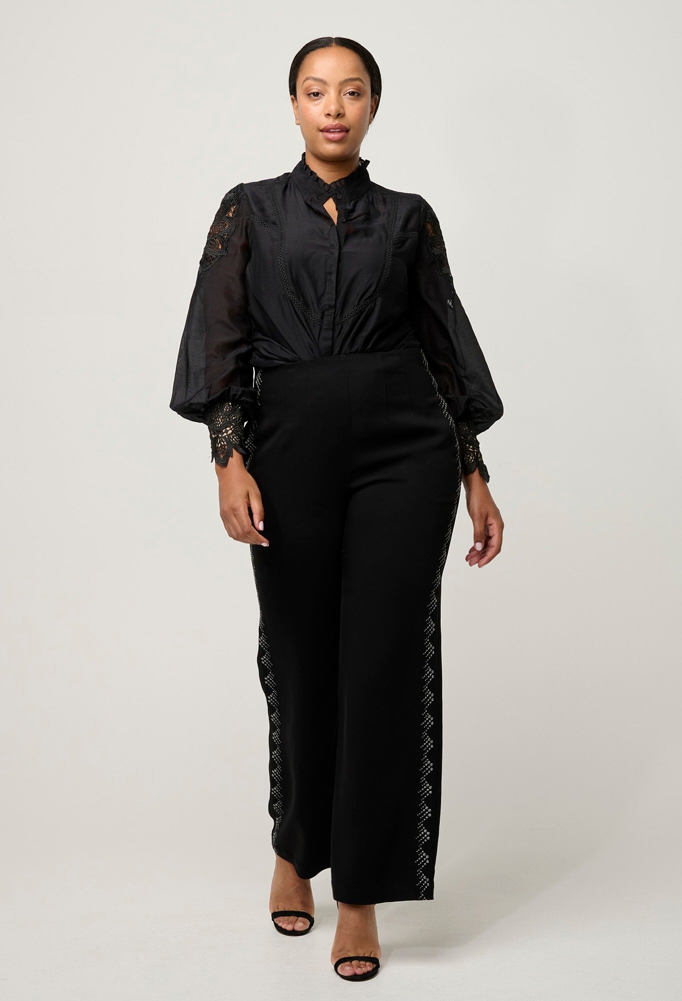 Sevilla Cotton Silk Shirt in Onyx