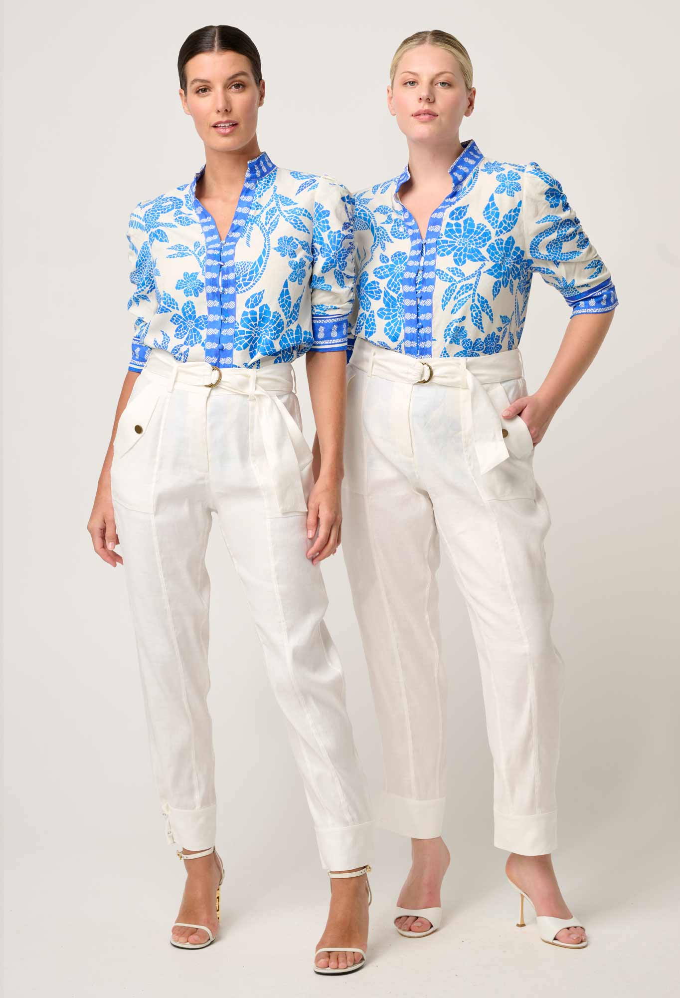 Calantha Viscose Rouched Sleeve Shirt