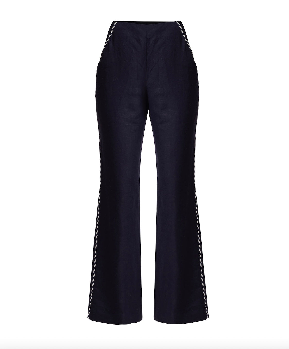Once Was Ceres Linen Viscose Pant in Ink