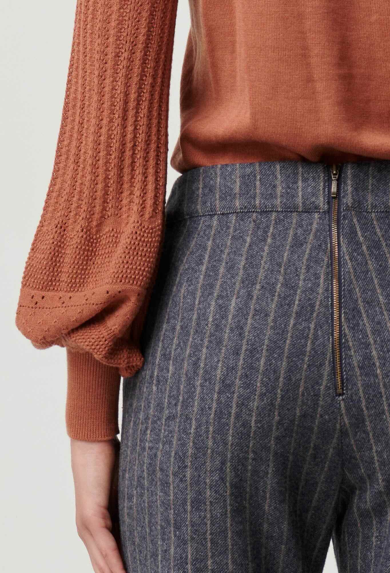 Coraline Chevron Stripe Panelled Pant