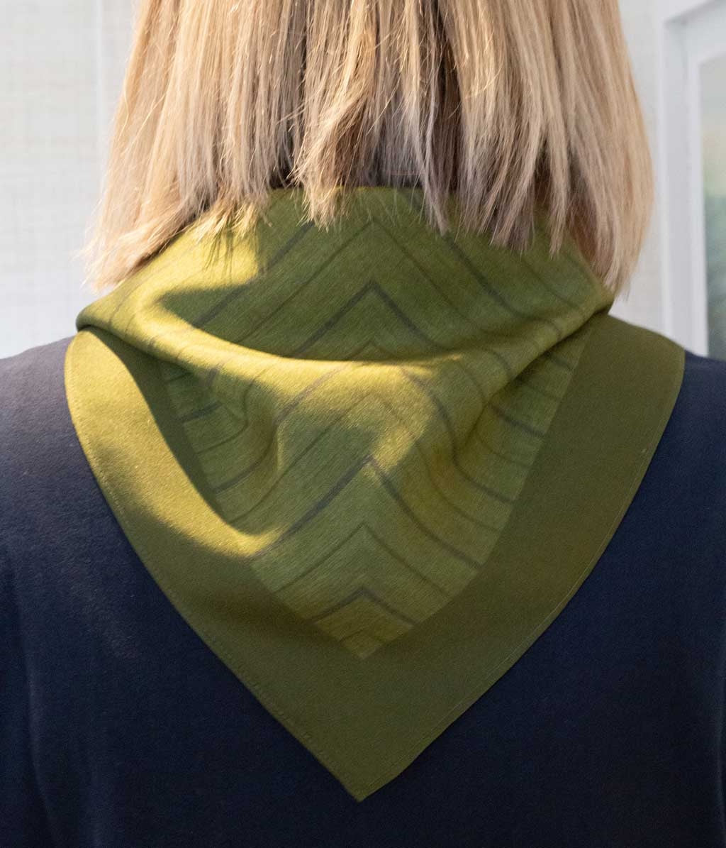 Oxford Silk Scarf 53x53 - Olive