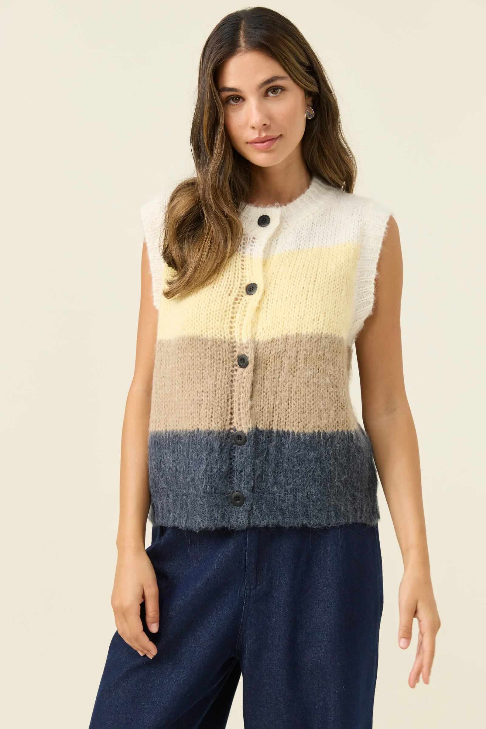 Pallas Stripe Knit Vest