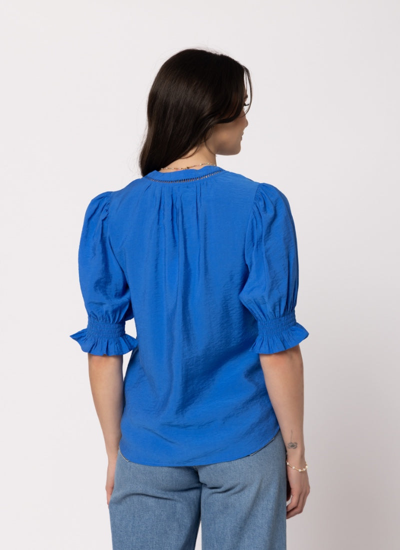 Addyson Blouse - Cobalt
