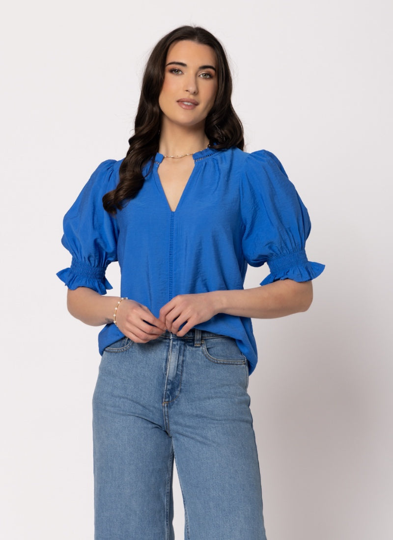 Addyson Blouse - Cobalt