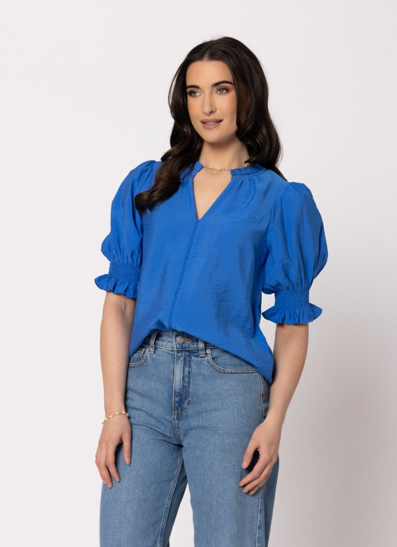Addyson Blouse - Cobalt