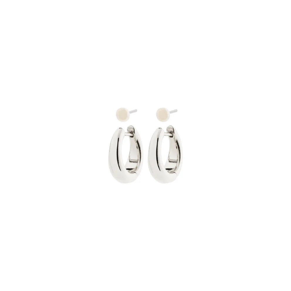 Starlight Earrings 2-in-1 Set Silver Plated