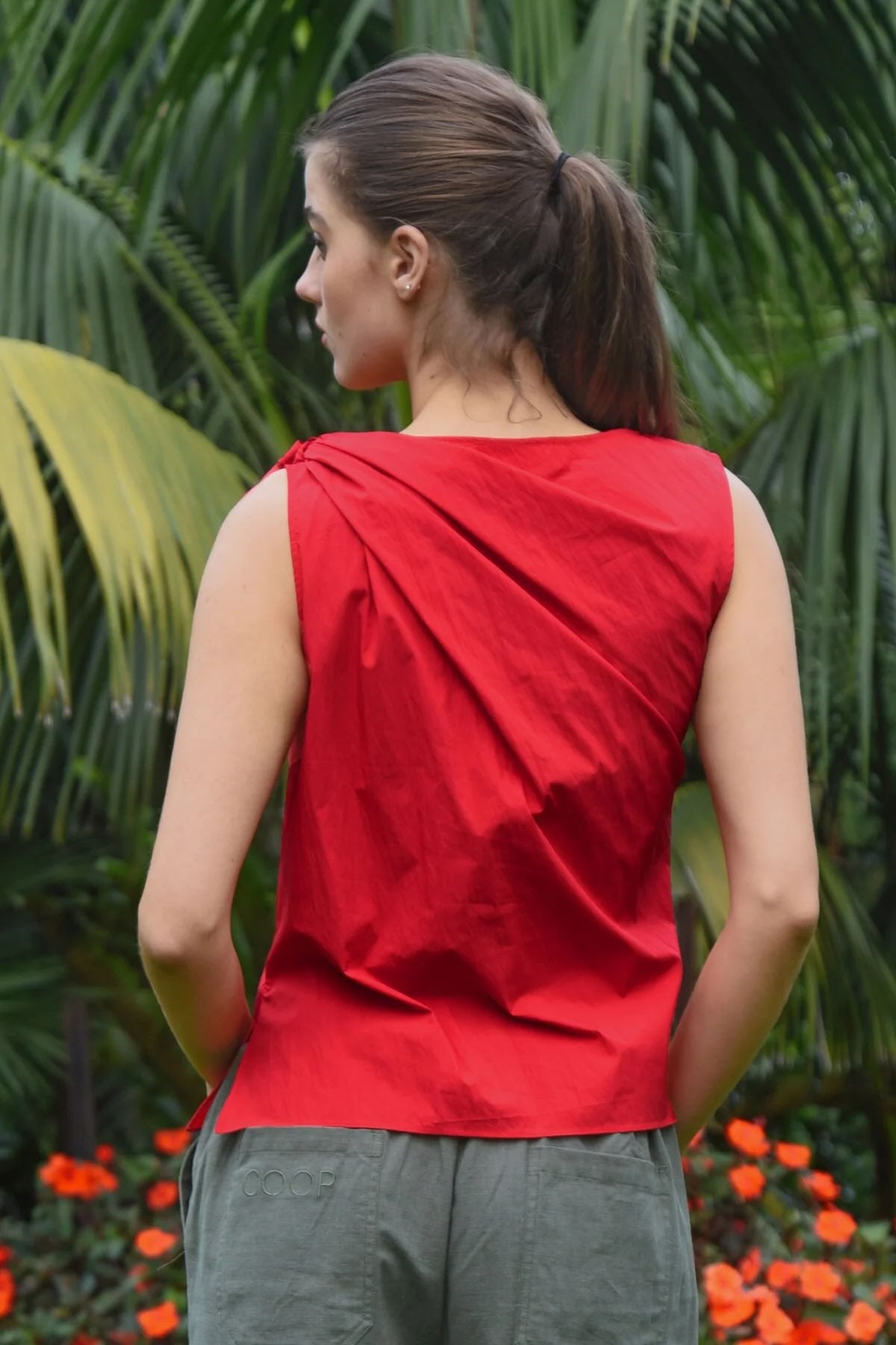 Top Knot Top - Red