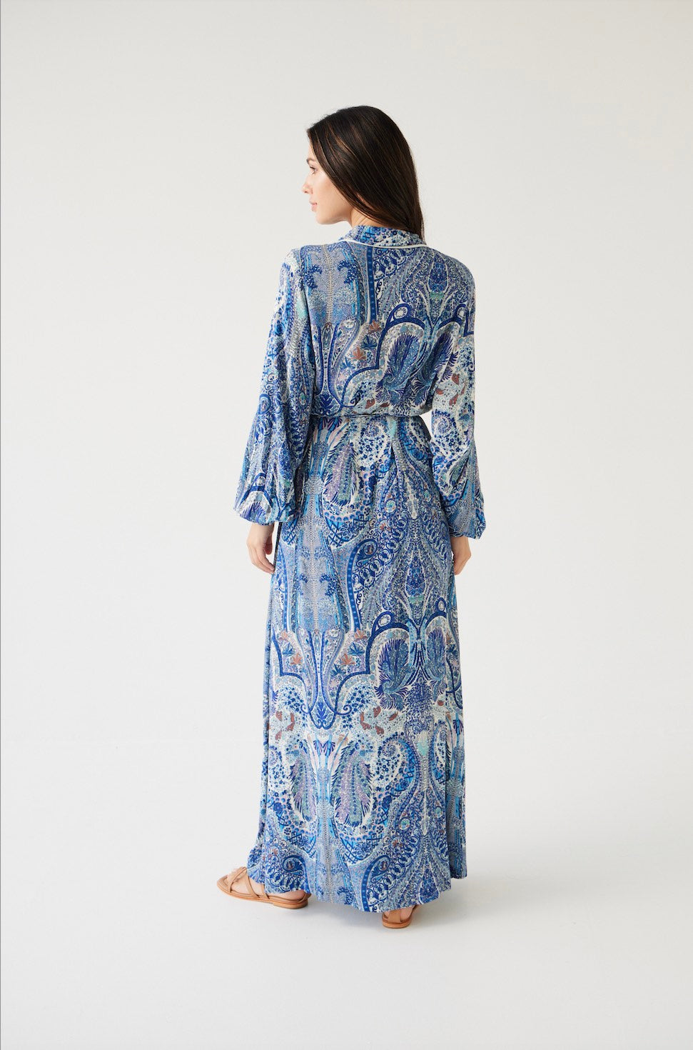 Yoyo Dress - Blue Paisley