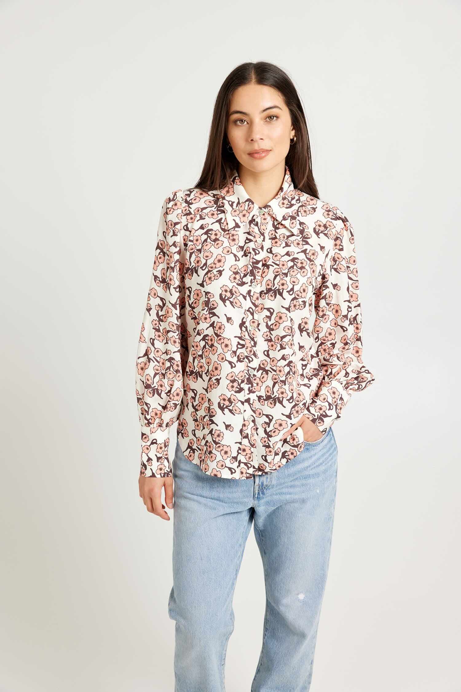 Casino Top - Blossom Print