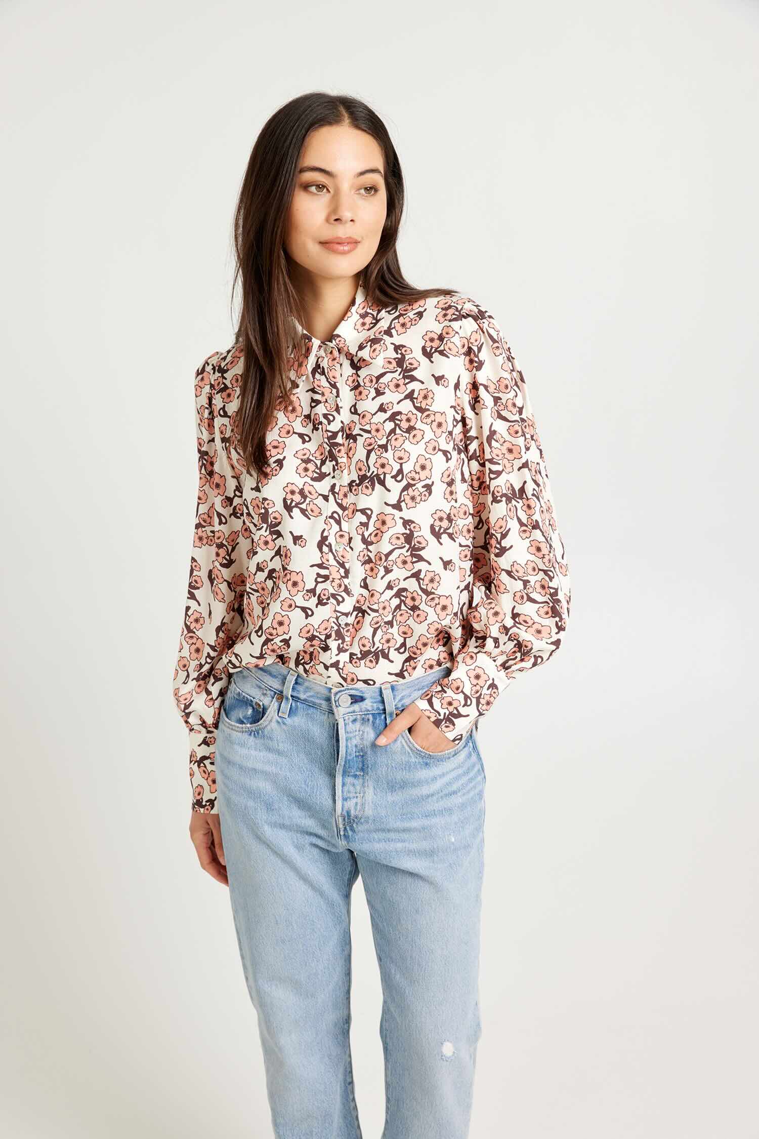 Casino Top - Blossom Print