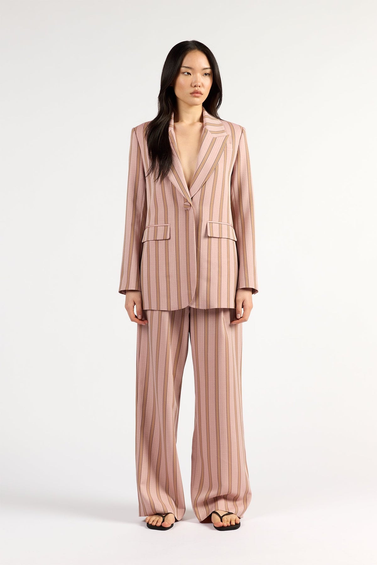 Paris Blazer - Rosewood Stripe