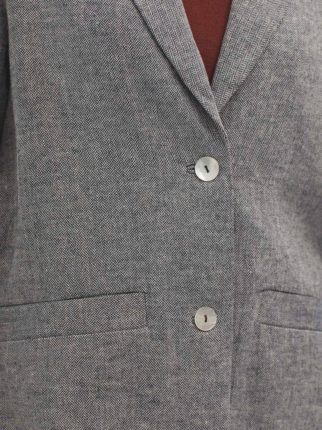 Long Linen Blazer
