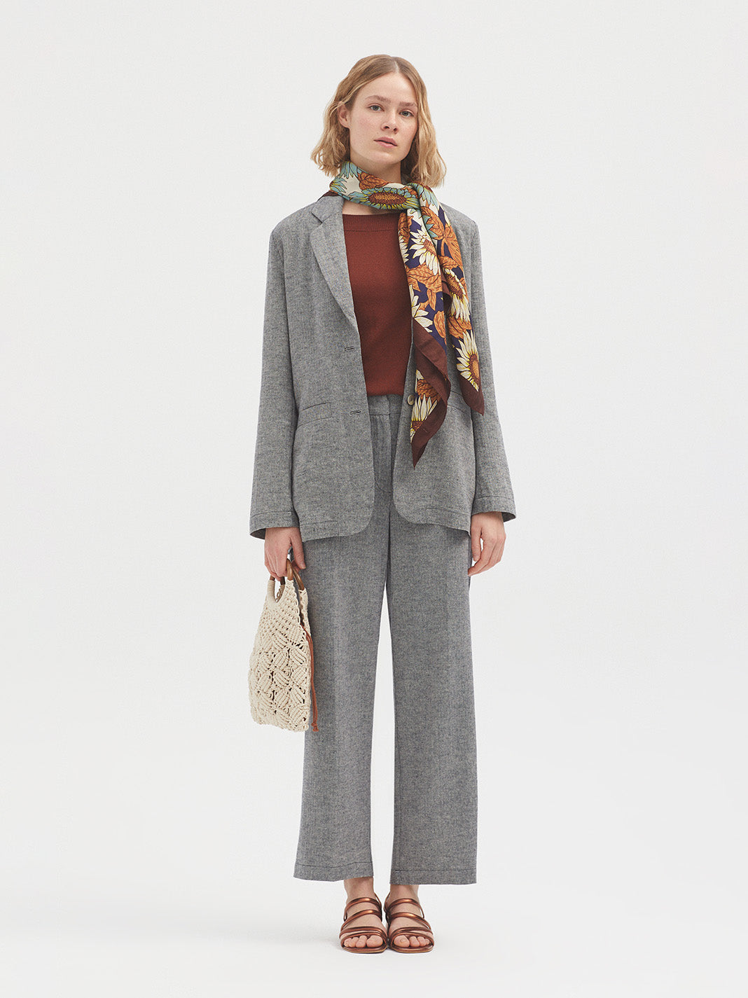 Long Linen Blazer