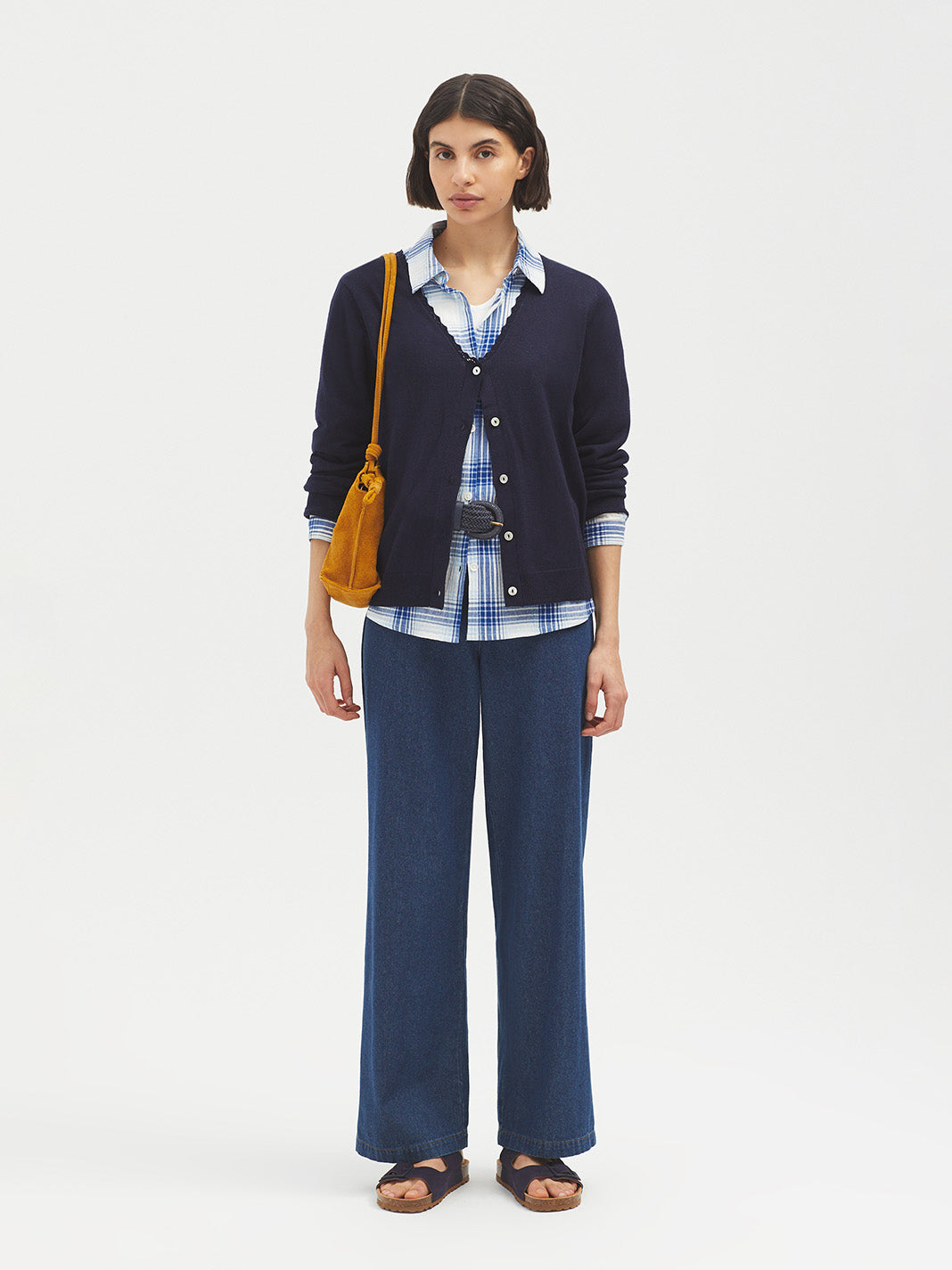 Checked Cheesecloth Shirt