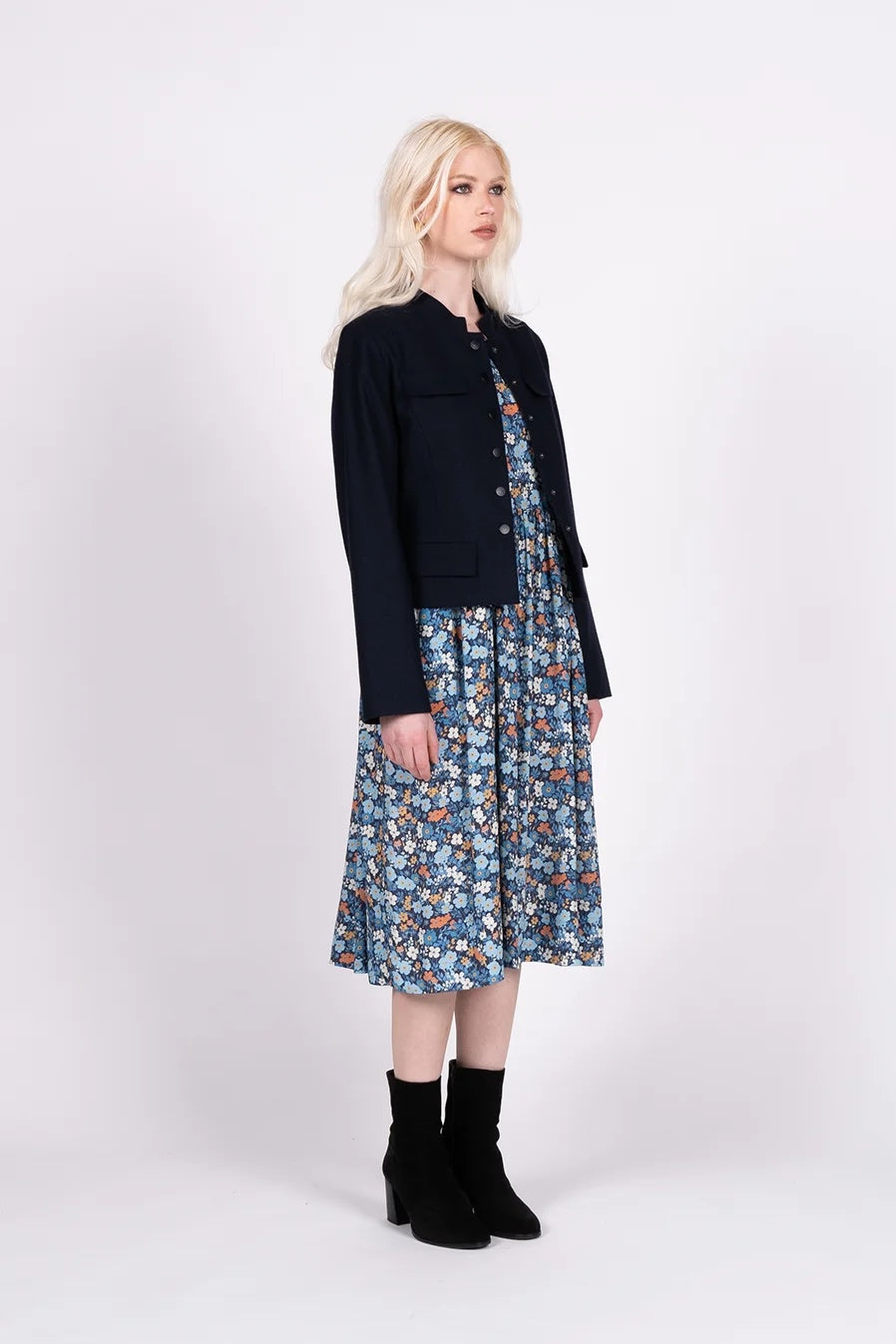 Chloe Jacket - Navy Wool