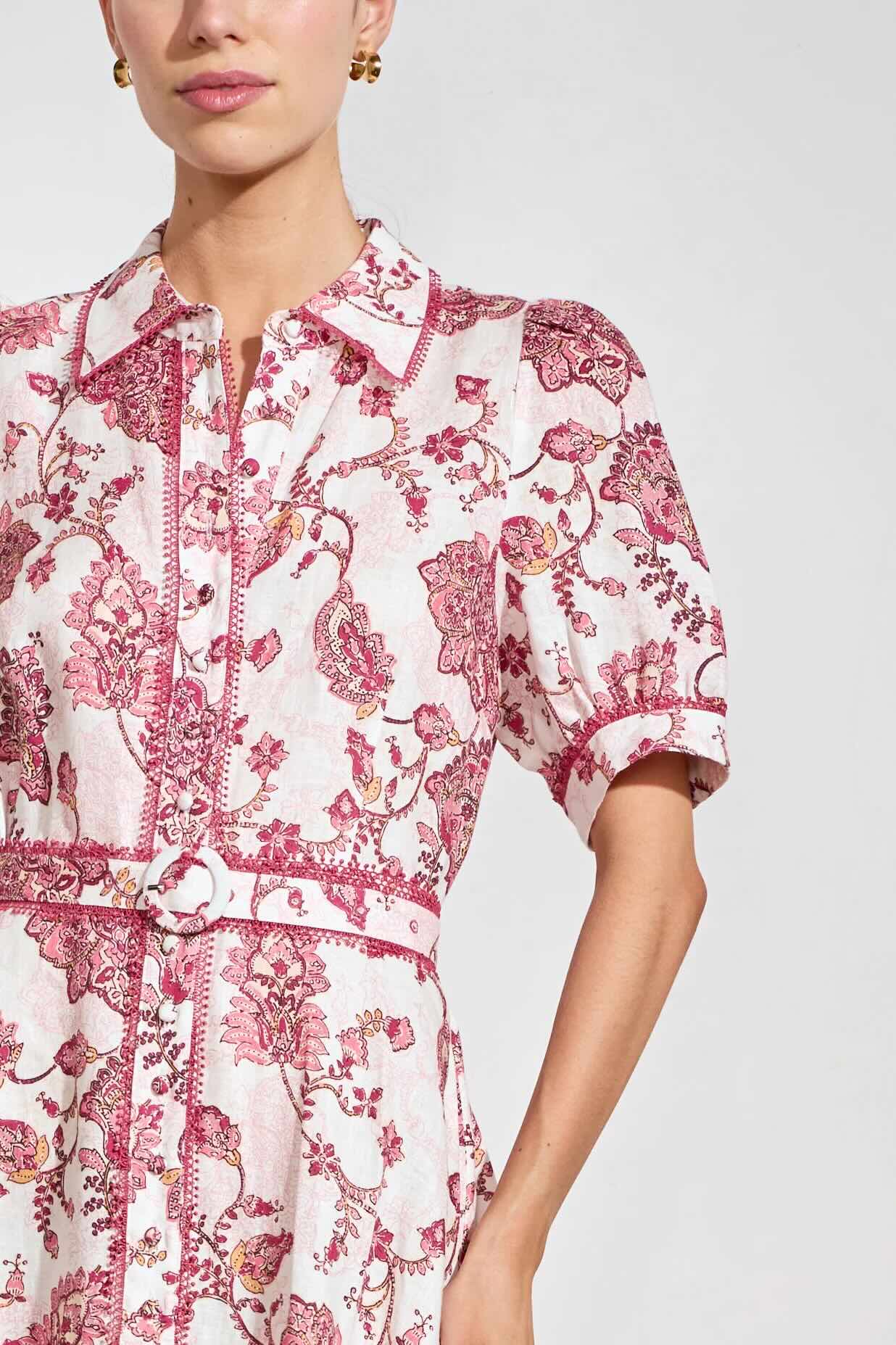 Admire Dress - Rose Paisley
