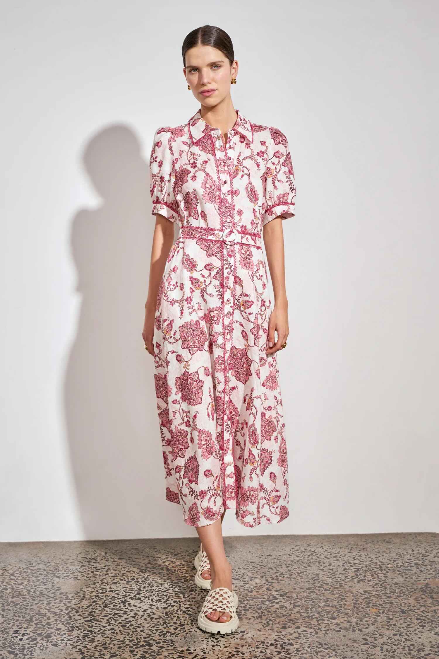 Admire Dress - Rose Paisley