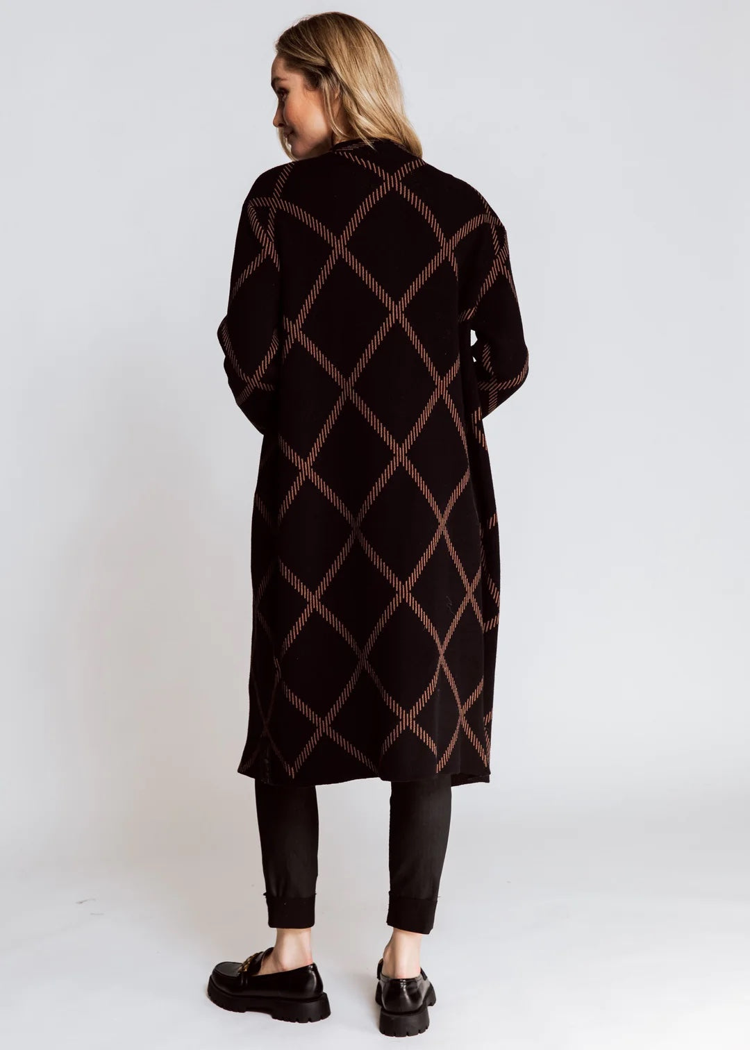 Zhrill Ally Black Longline Cardigan