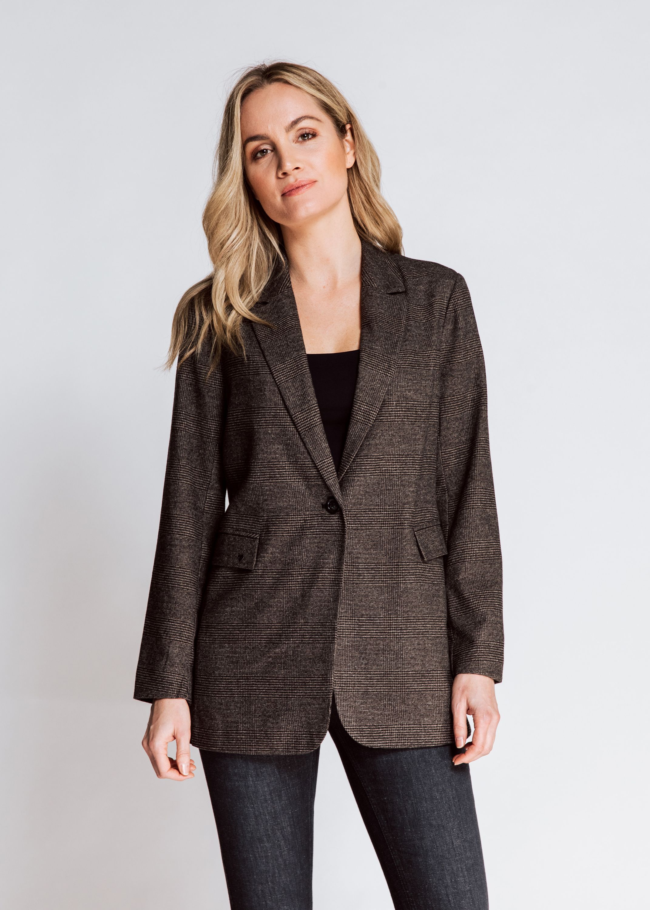 Zhrill Ellie Brown Blazer