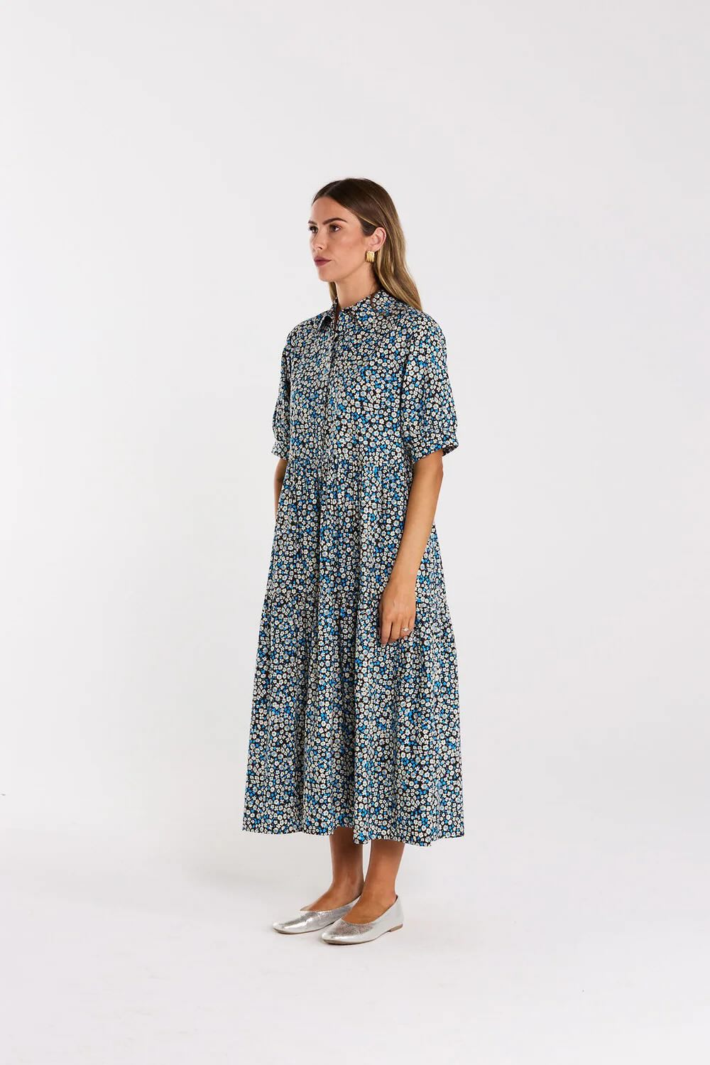 Luna Dress - Blue Moon Garden