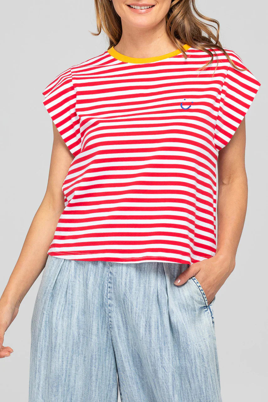 Bellisimo Tee - Red Stripe