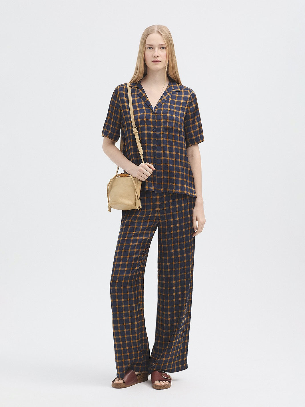 Garden Checks Satin Shirt