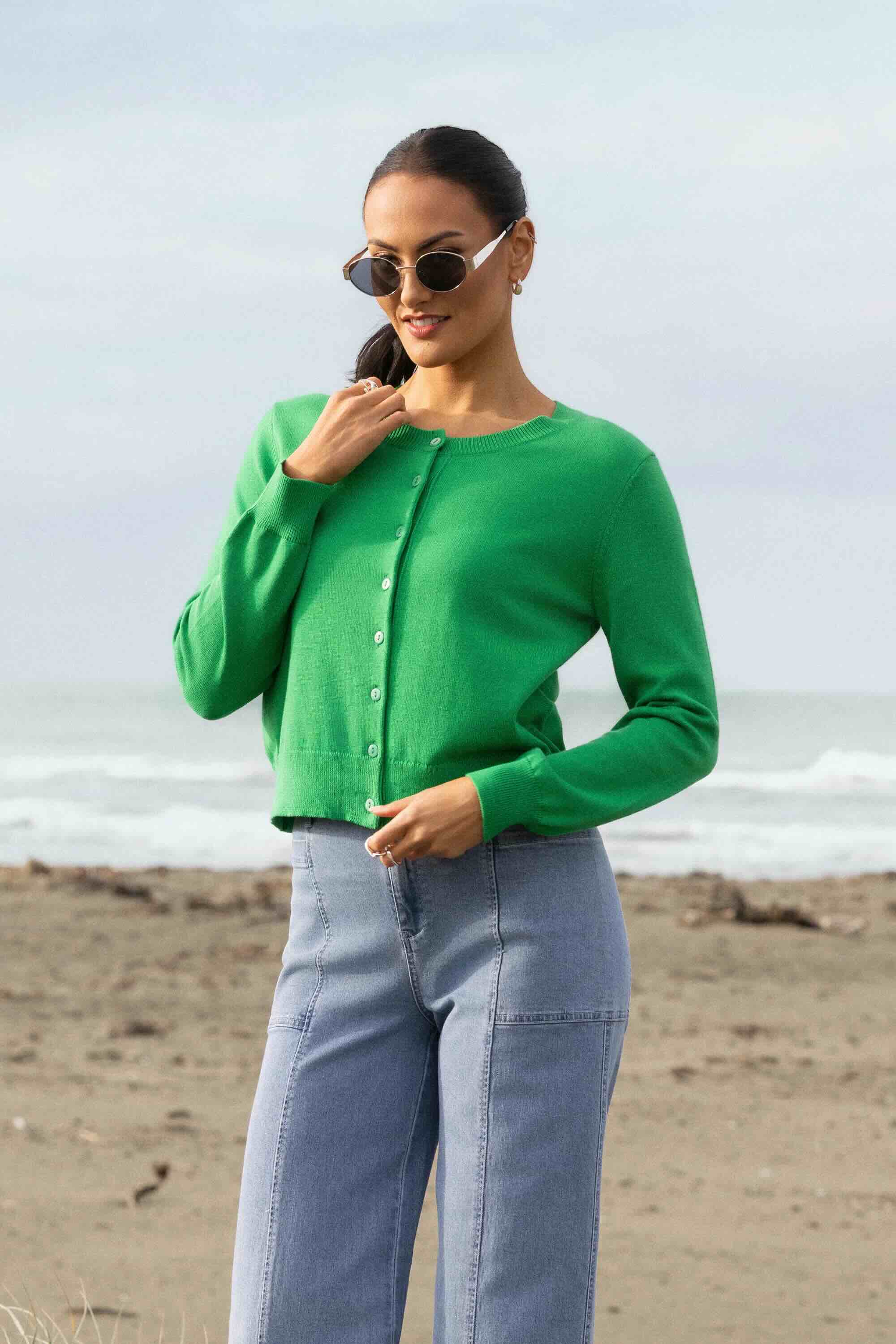 Mimi Cardigan - Parakeet