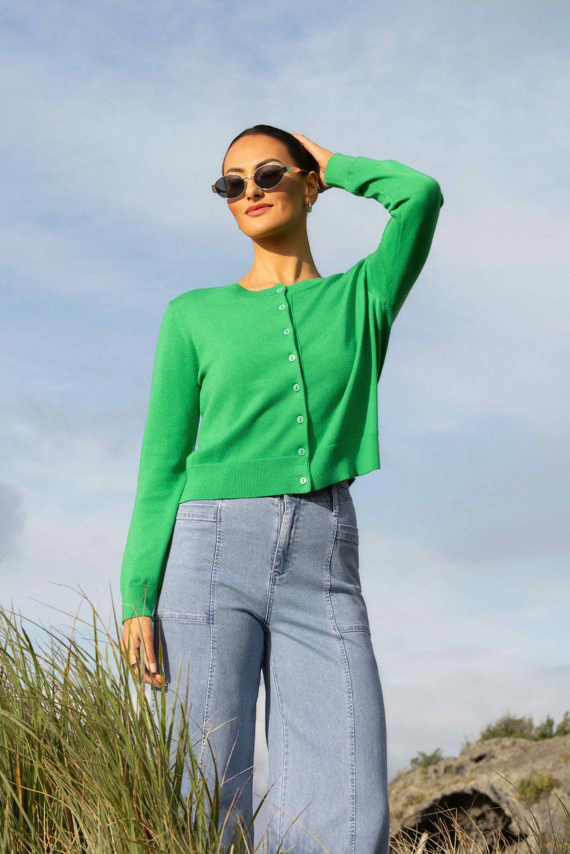 Mimi Cardigan - Parakeet