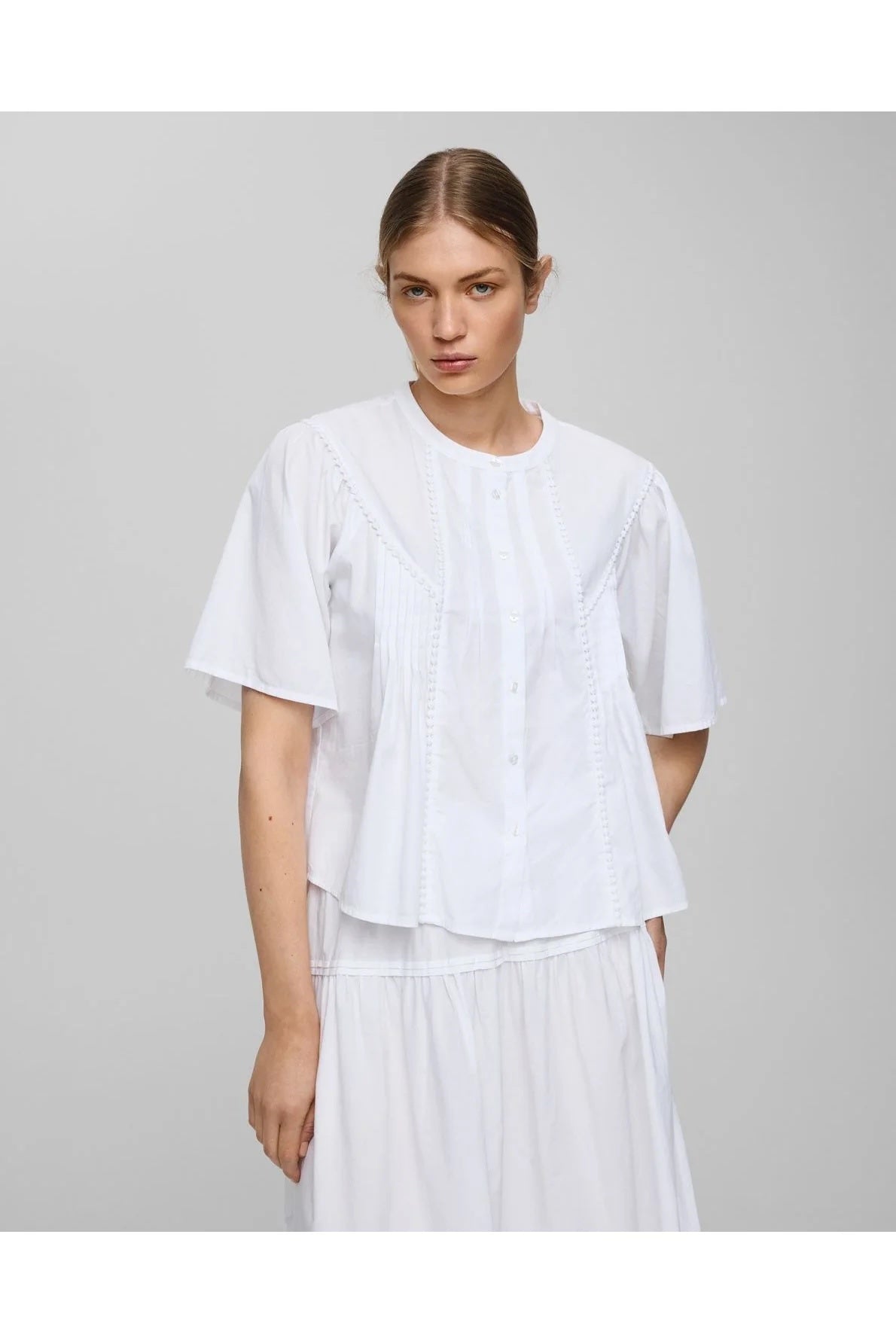 MSCH Ethelyn 2/4 Shirt - Bright White