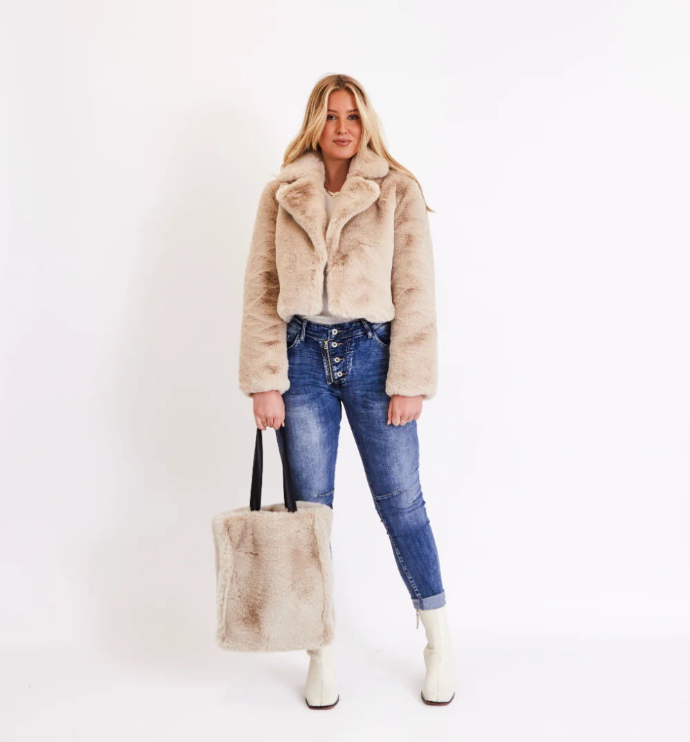 Faux Fur Tote Bag