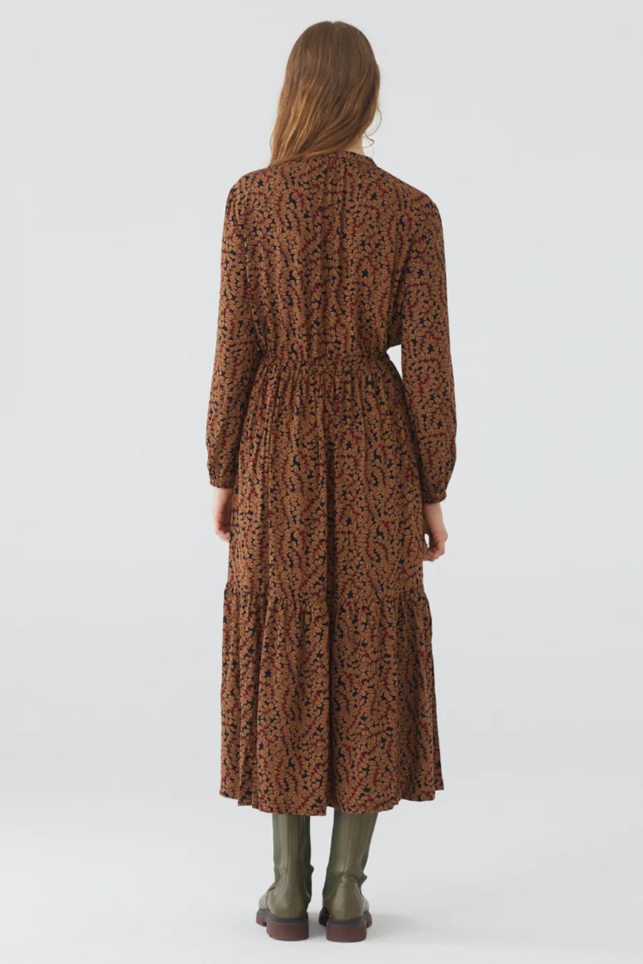Nice Things Button Fern Midi Dress