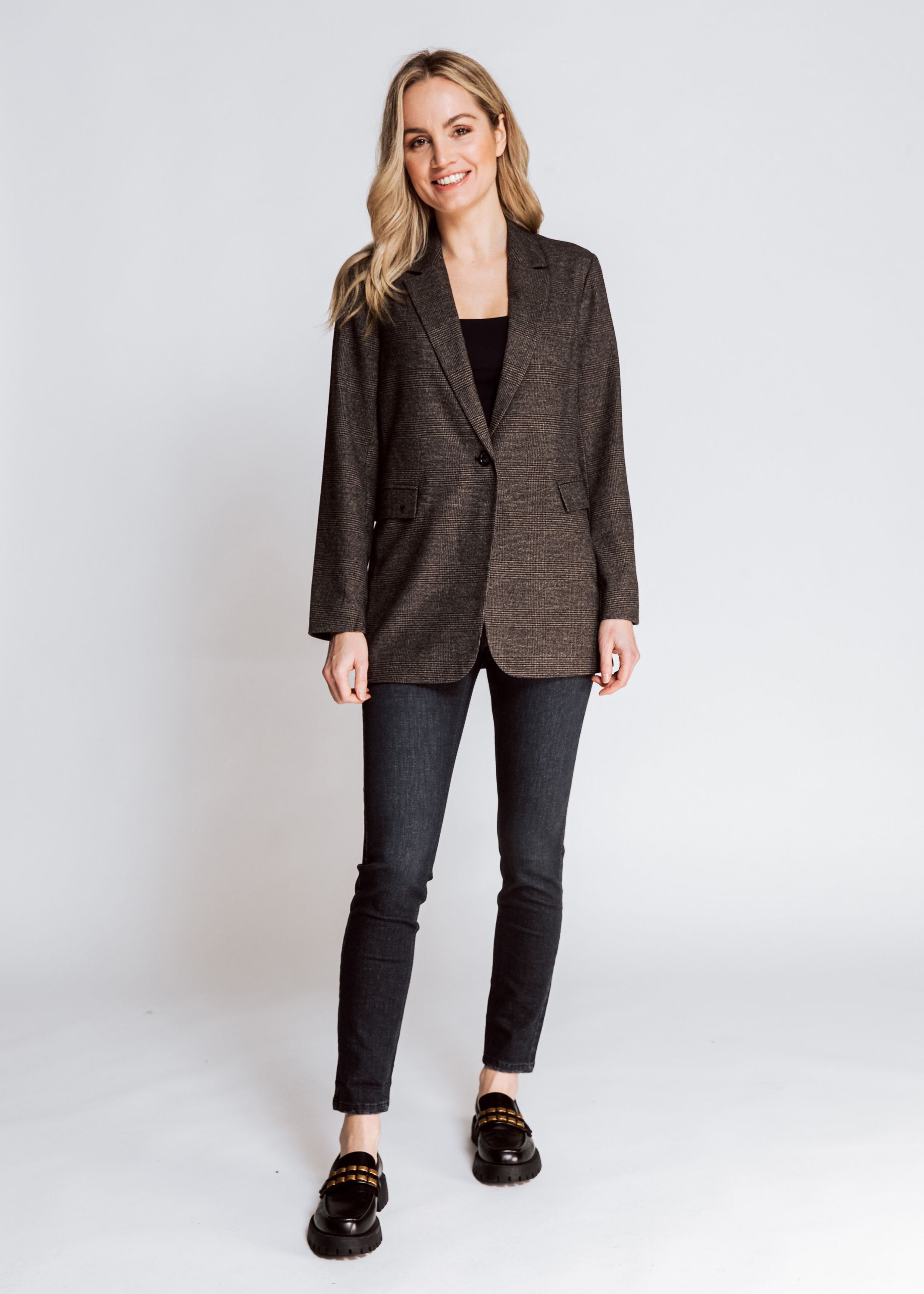Zhrill Ellie Brown Blazer