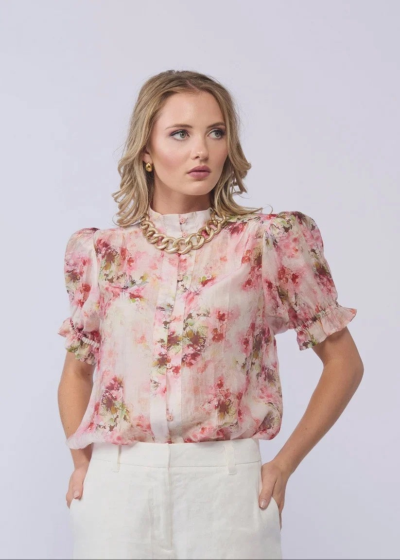 Riley Blouse - Carnation