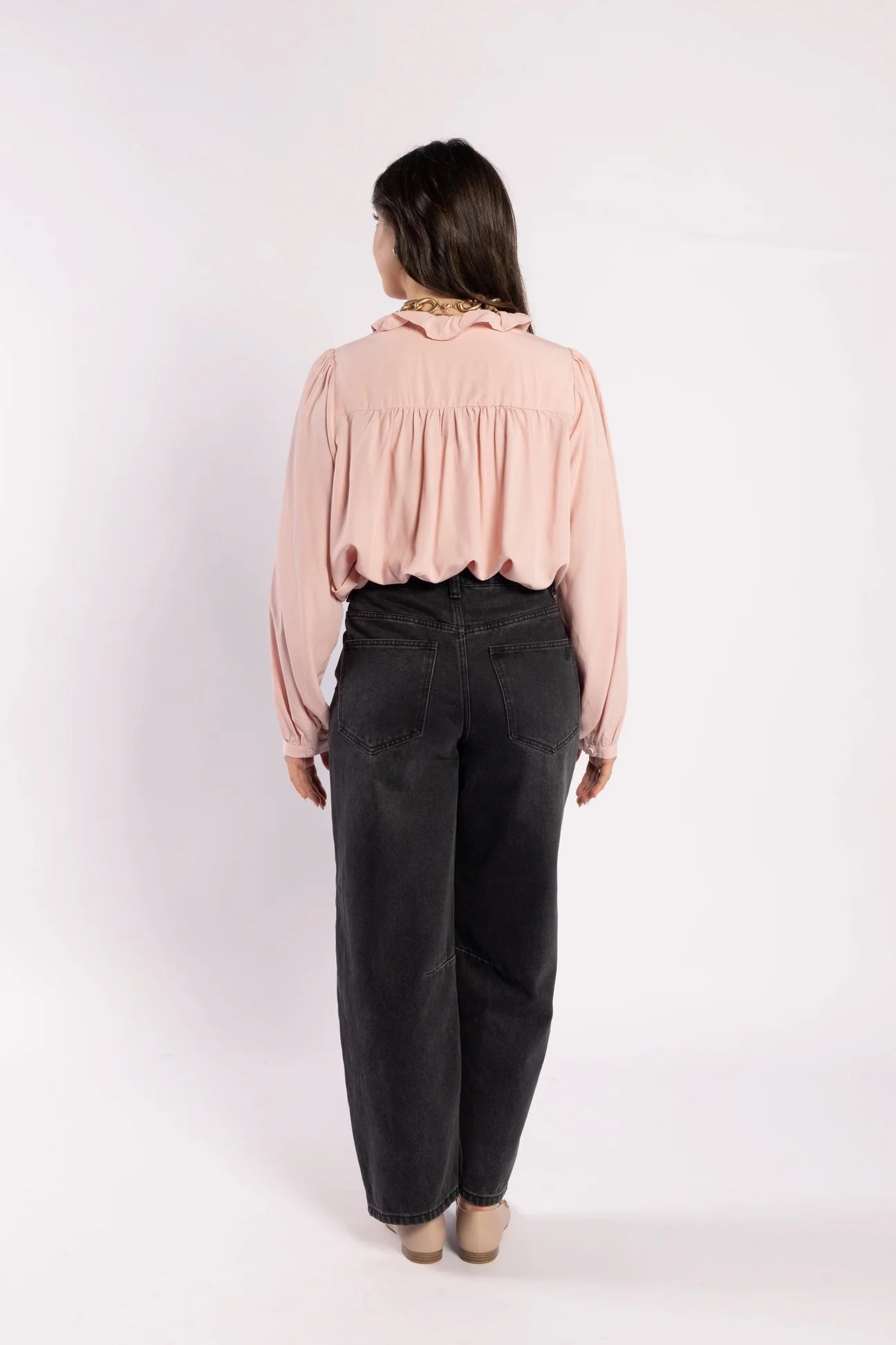 Cest La Vie Blouse - Dusky Pink