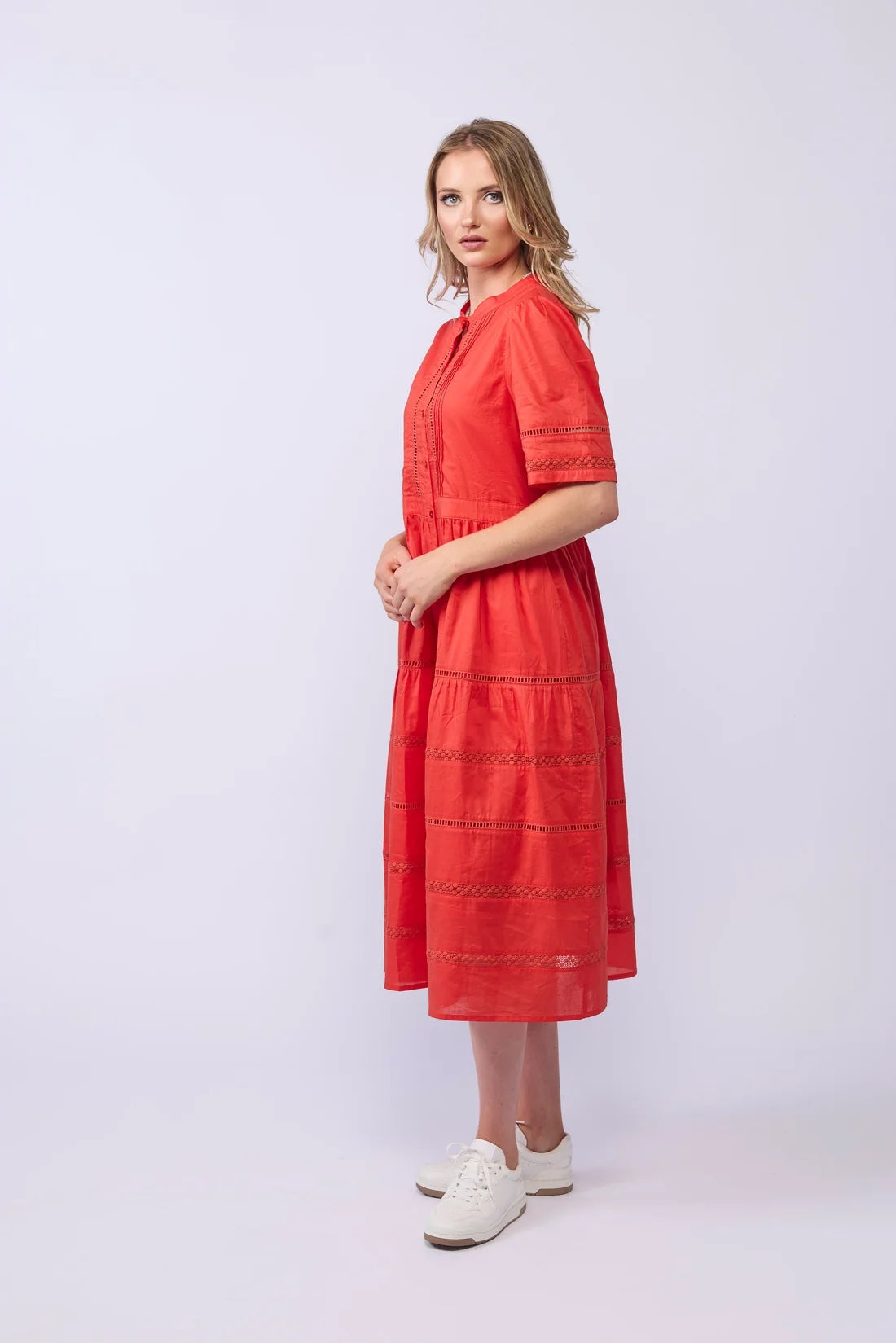 Gabby Dress - Tomato
