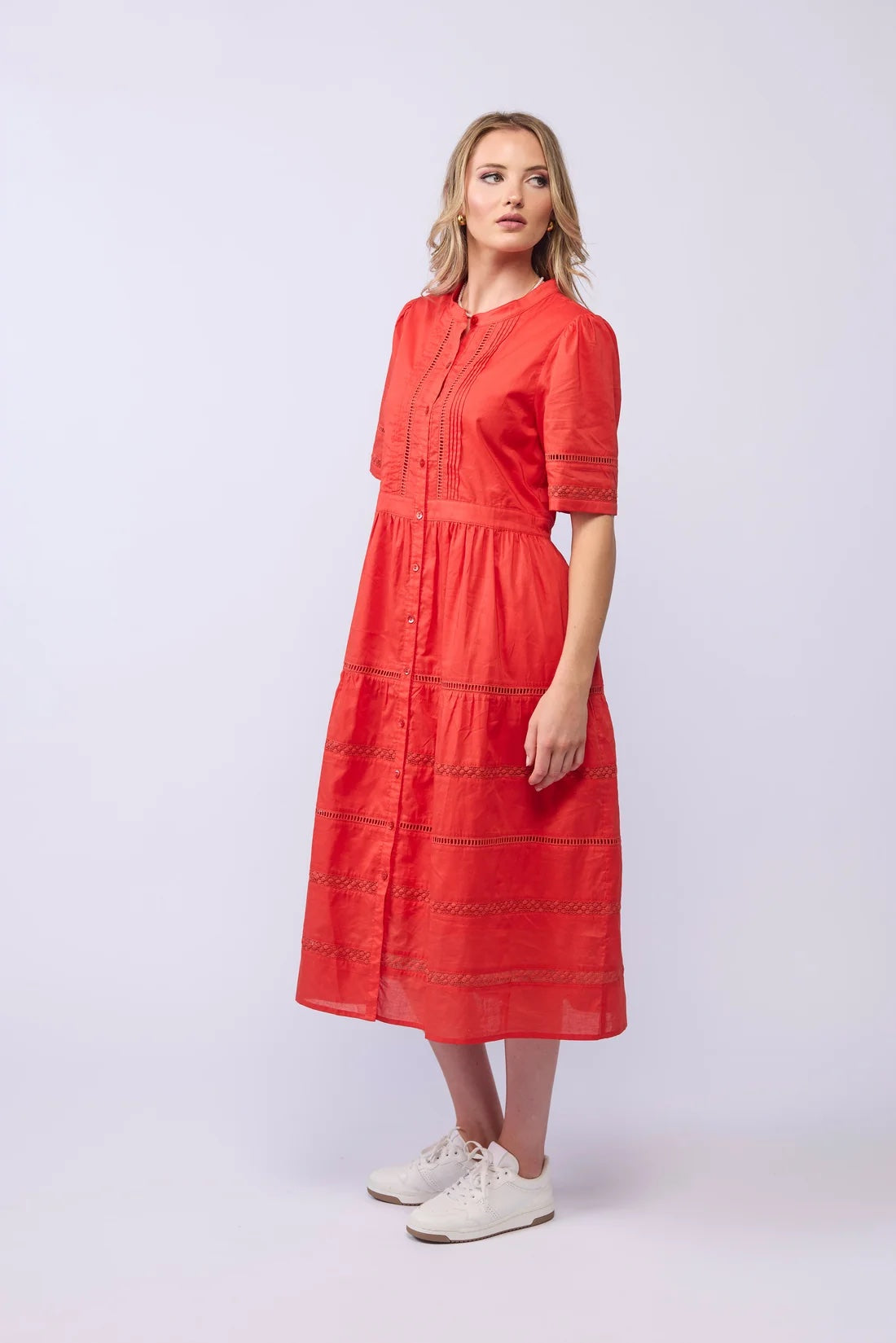 Gabby Dress - Tomato